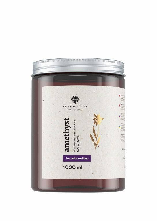 Amethyst, Maska chroniąca kolor włosów farbowanych, 1000 ml Amethyst, Maska chroniąca kolor włosów farbowanych, 1000 ml