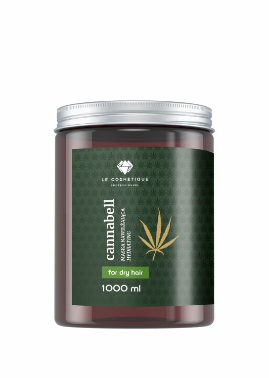 Cannabell, Maska głęboko nawilżająca do włosów suchych z olejem z nasion Cannabis Sativa, 1000 ml Cannabell, Maska głęboko nawilżająca do włosów suchych z olejem z nasion Cannabis Sativa, 1000 ml
