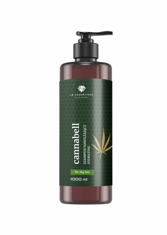 Cannabell, Szampon do włosów suchych z olejem z nasion Cannabis Sativa, 1000 ml