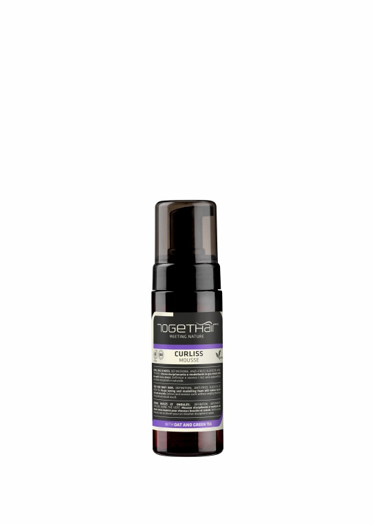 Curliss, Bezgazowa pianka dyscyplinująca i modelująca o średnim stopniu utrwalenia do włosów kręconych i falowanych, 150 ml Curliss, Bezgazowa pianka dyscyplinująca i modelująca o średnim stopniu utrwalenia do włosów kręconych i falowanych, 150 ml
