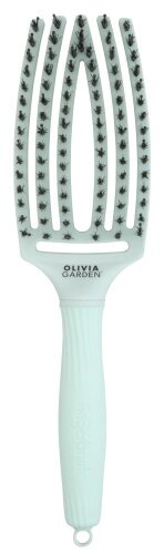Fingerbrush MEDIUM Fizzy Mint, szczotka do rozczesywania włosów z włosiem dzika, Olivia Garden