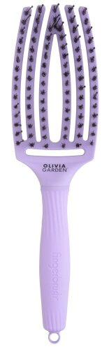 Fingerbrush MEDIUM Grape Soda, szczotka do rozczesywania włosów z włosiem dzika, Olivia Garden