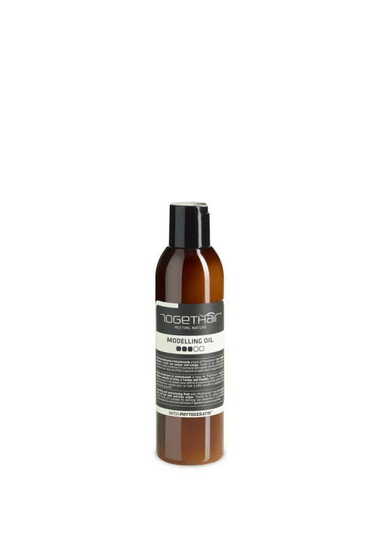 Modelling Oil, Płyn dyscyplinujący i odbudowujący do włosów naturalnych i kręconych, zapobiegający puszeniu, 200 ml Modelling Oil, Płyn dyscyplinujący i odbudowujący do włosów naturalnych i kręconych, zapobiegający puszeniu, 200 ml