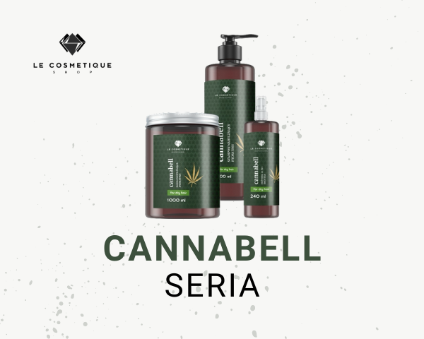 Kosmetyki Cannabell marki Le Cosmetique szampon do włosów, maska do włosów, odżywka 10 w 1